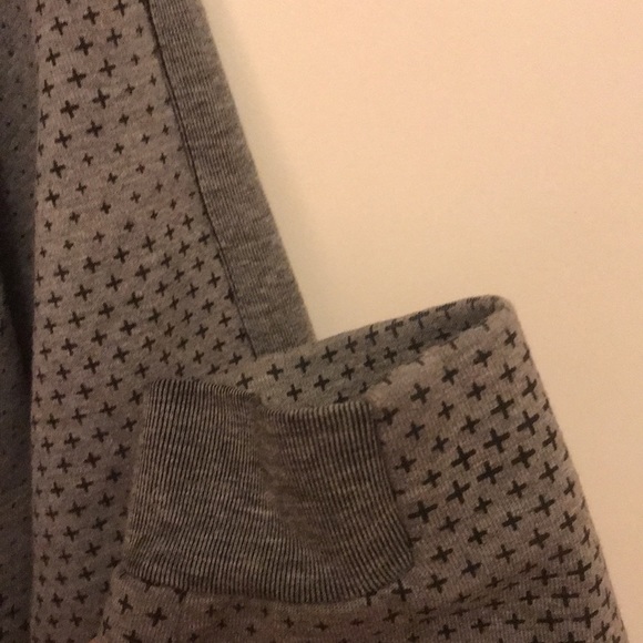 Nike Zip Up Grey Sweatshirt with + Pattern - Picture 7 of 7
